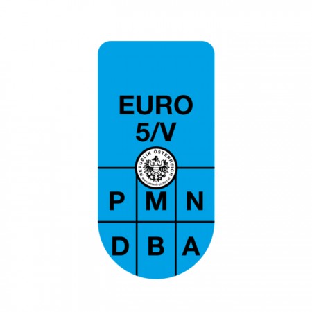 Austrijska eko vinjeta EURO5 (plava)